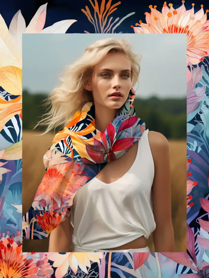 grands foulards femme