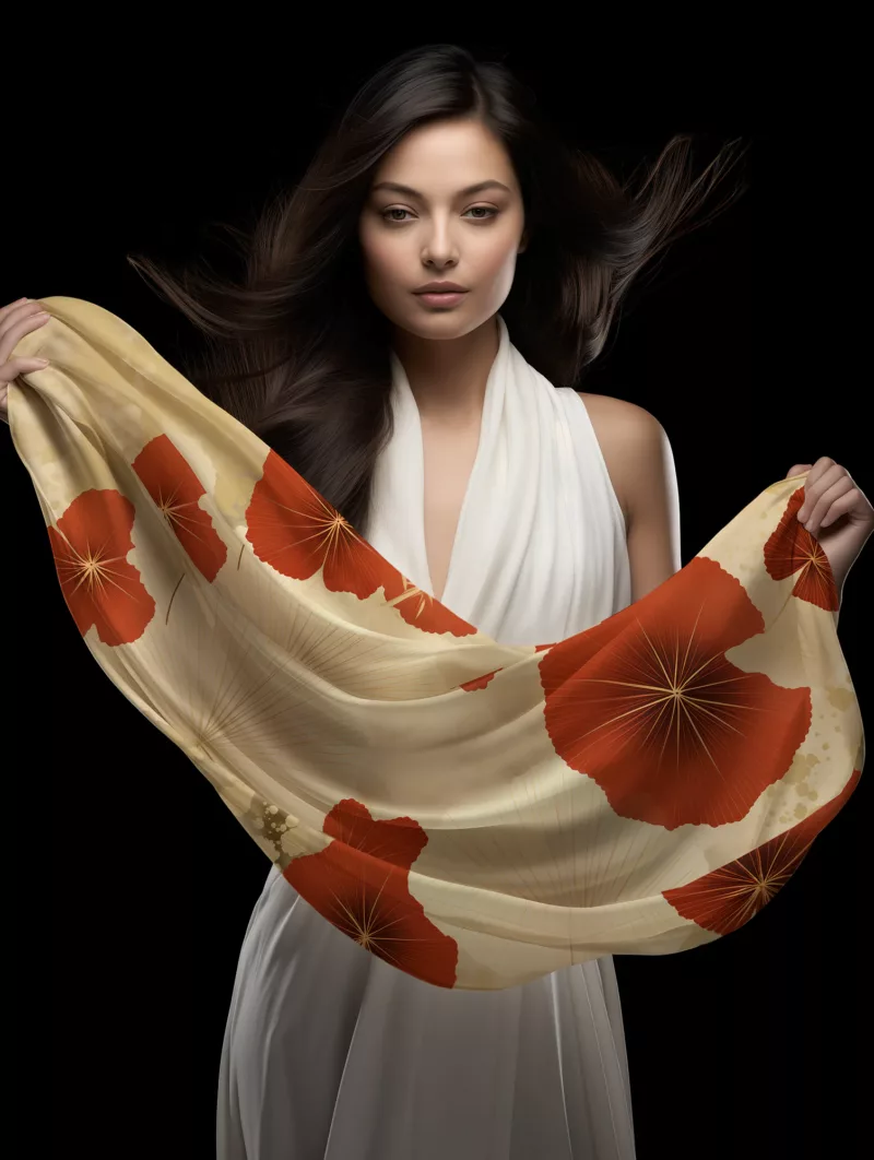 foulard coquelicot