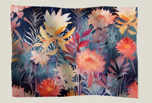desert bloom tableau textile