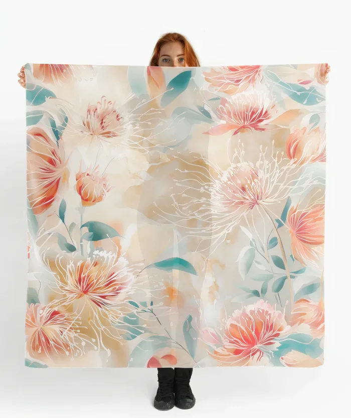 foulard aurore hivernale collection en soie