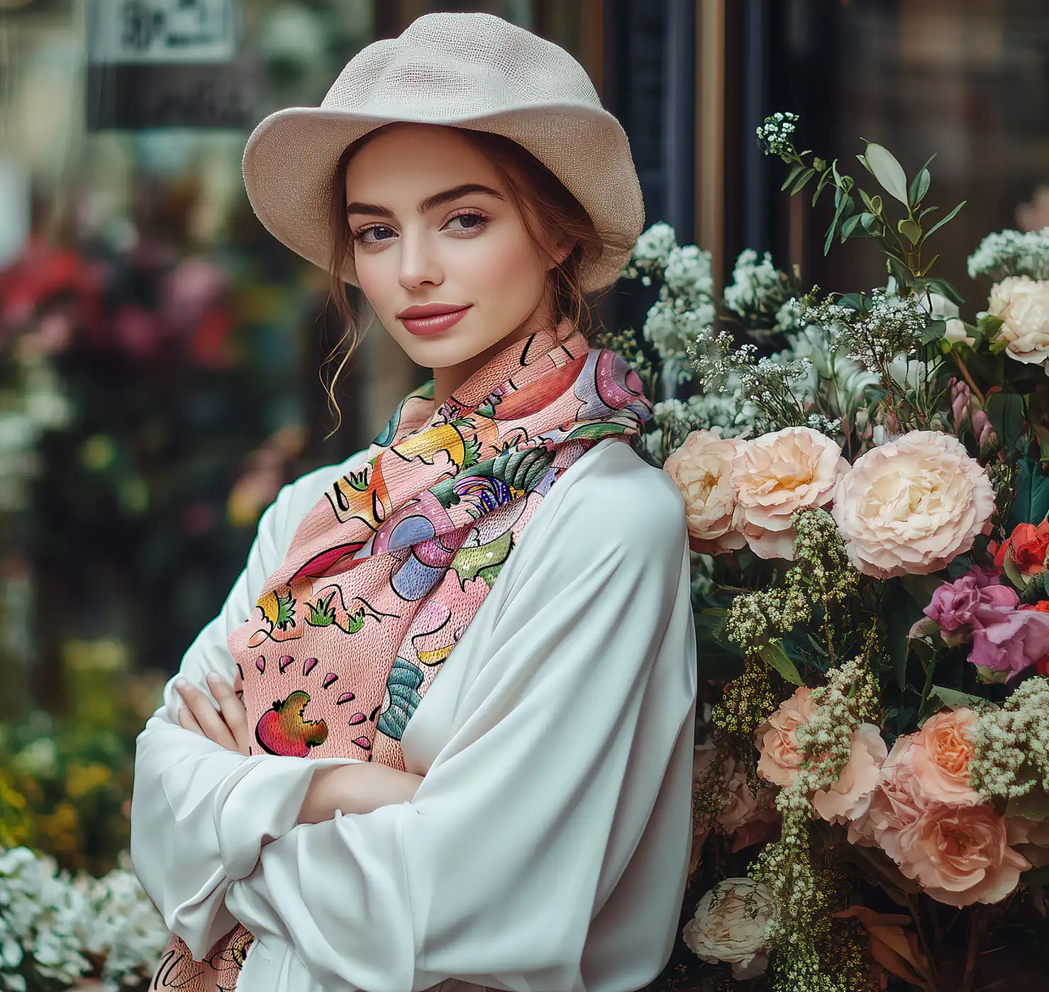 foulard dessiné main brabant wallon